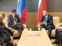 23. 5. 2018, Gorlice – Predsednik Pahor s poljskim predsednikom Dudo (UPRS)